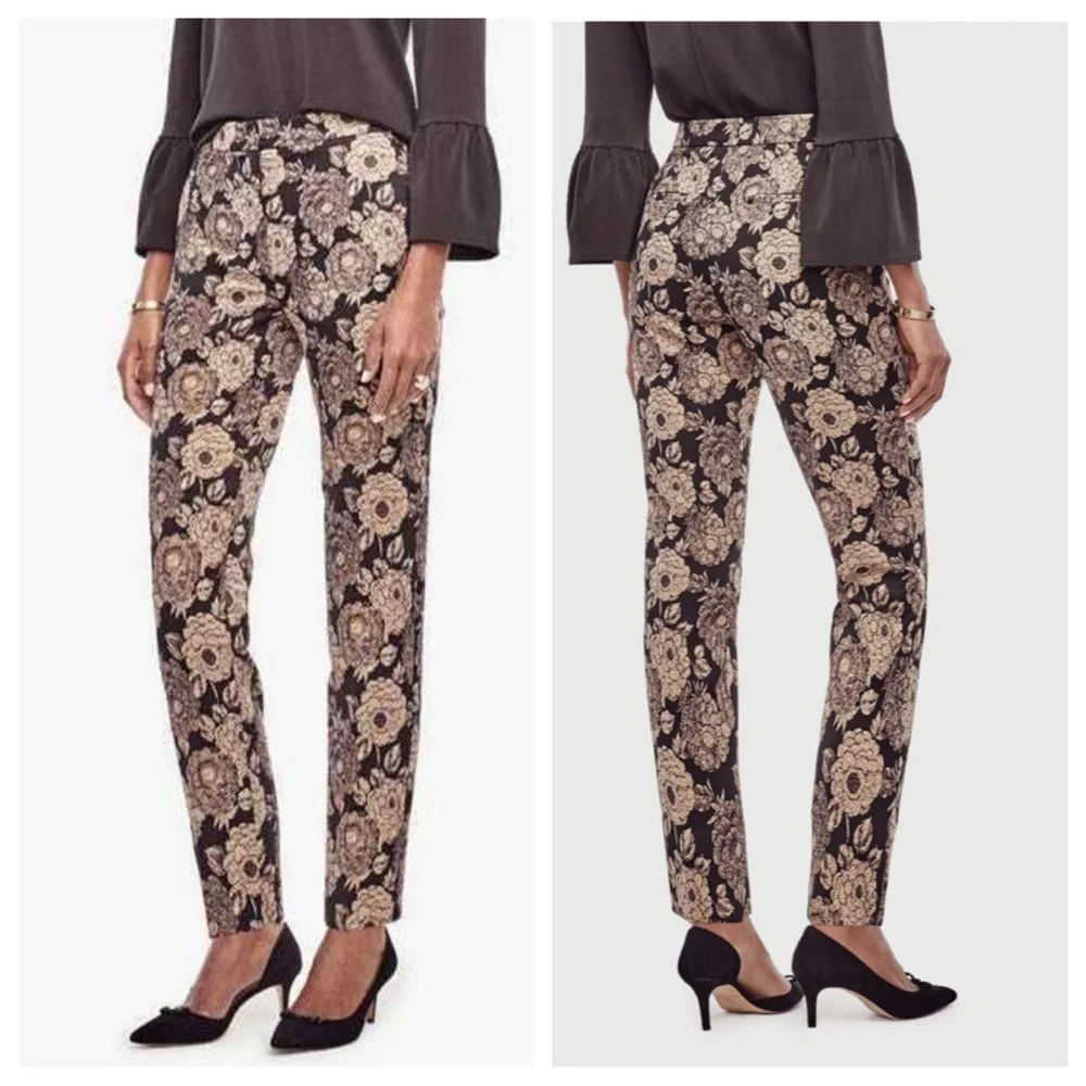 NWT! Ann Taylor - Woman's Gilded Blossom Ankle Pants $98.00